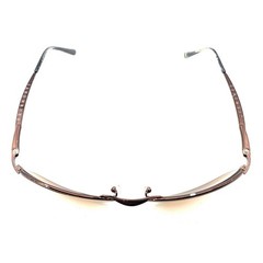 Serengeti Copper Brown Metal Round Oval Wrap Sunglasses Frames Japan Designer