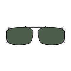 Clip On Sunglasses Polarized G15 Green Lens Metal Frame – Easyclip Spring Design
