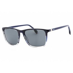 Hugo Boss Men’s Sunglasses Grey Lens Blue Horn Gray Frame BOSS 1434/S 0HVE IR