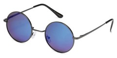 Polarized Round Classic Gold Gray Metal Sunglasses Vintage John Lennon Potter