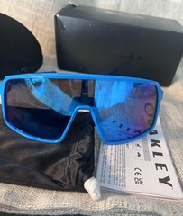 Oakley Sutro OO9406 Shield Sunglasses Blue Frame Mirrored Blue Lenses