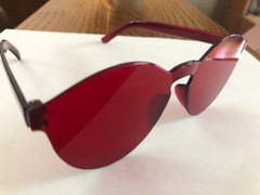2024 NEW A24 CIVIL WAR MOVIE DVD STYLE SUNGLASSES CANDY APPLE RED US SHIPPER!!!