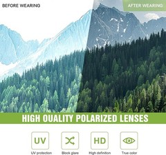 3 Pack Polarized Sports Sunglasses for Men, Mens Sunglasses Wrap Around.