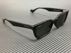 GUCCI GG1539S 001 Black Dark Grey Men’s 55 mm Medium Sunglasses