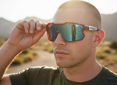 Oversize Sporty Wrap Around Large SUNGLASSES For Men Patriotic American USA Flag