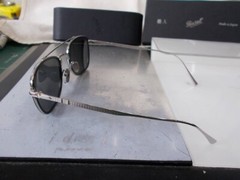Unused Persol Inner Rim Titanium Men’s Sunglasses PO5005-ST-8006B1-50 Japan