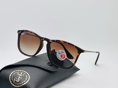 Ray-Ban Chris Polarized Sunglasses – Tortoise/ Brown Gradient Lens RB4187 54mm