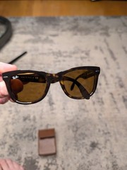 Ray-Ban RB4105 710 54-20 Unisex Square Sunglasses – Brown/Brown
