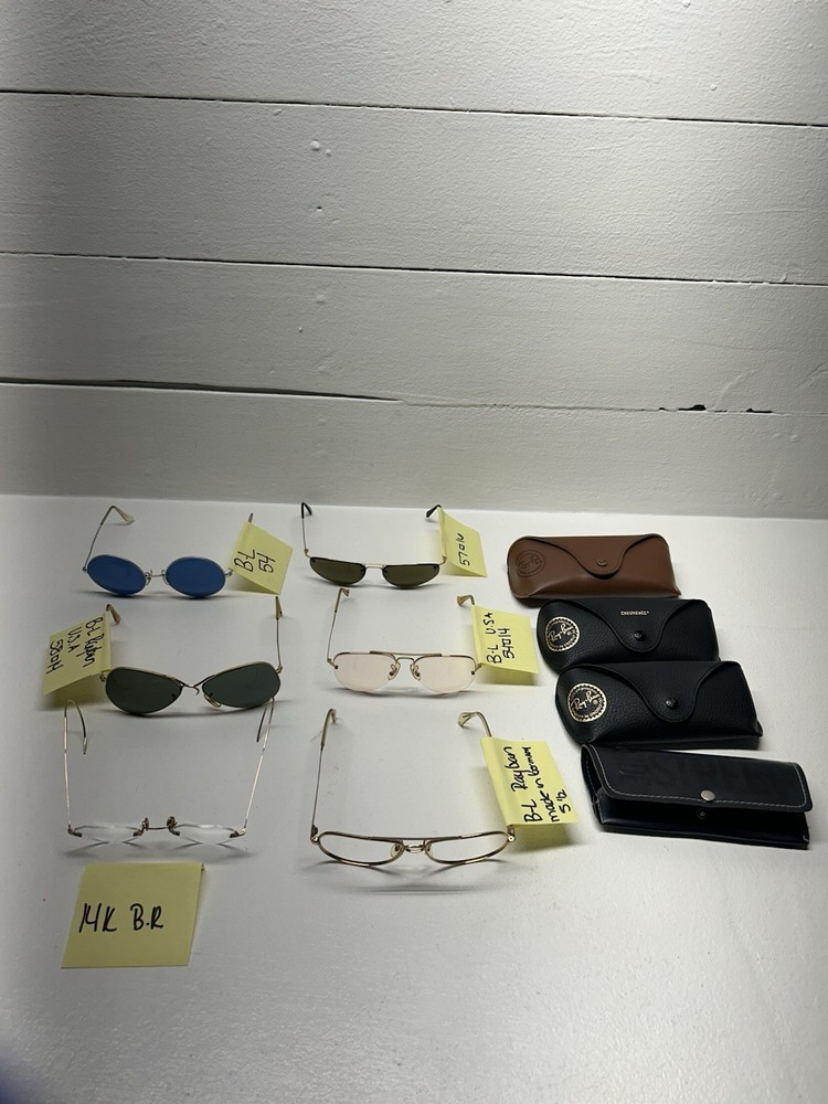 B&L Ray Ban Authentic Other Damaged Sunglasses Mixed Lot of FOR PARTS / AS IS
