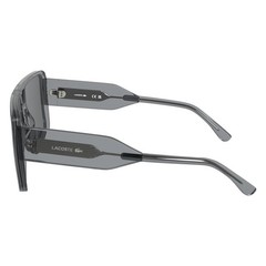 Lacoste Unisex Adult Sunglasses L6056S – Light Grey with Solid Grey Lens