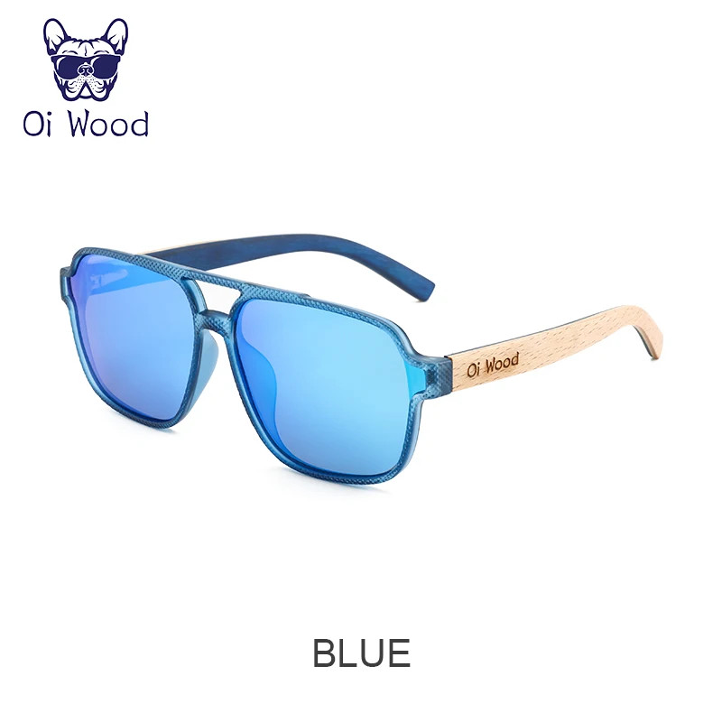 Oi Wood Sunglasses for Men Wood Sun Glasses Man Eyeglasses Polarizing Glasses.