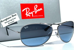 NEW Ray Ban Gunmetal UV PROTECTIVE Gradient Blue Grey Sunglass RB3293 004/8F