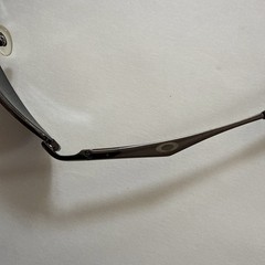 Vintage Oakley Sunglasses Made in USA FD021 Oval Wire Tap Frame Mirrored Lens