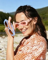 Wholesale 100 Pack Colorful Rectangle Sunglasses Bulk for Women Men Wedding P…