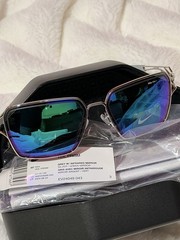 Nike Veil Prism EV24049 043 Men’s Square Sunglasses Silver/Green Mirror 135mm