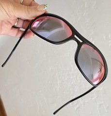 Vtg REVO 1006-001 Black Polarized H2O Blue Mirror Lens Aviator Sunglasses 57mm