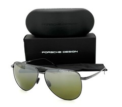 PORSCHE DESIGN P8929 427 Black / Green Mirror 63mm Sunglasses
