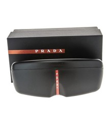 PRADA PS 54YS 5AV09U Gunmetal Grey Gradient Linea Rossa Sunglasses AUTHENTIC