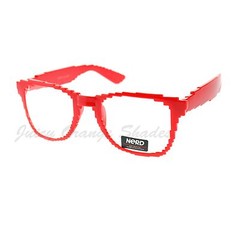 Pixelated Clear Lens Glasses Pixel Digital Fashion Eyeglasses