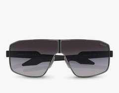 PRADA PS 54YS 5AV09U Gunmetal Grey Gradient Linea Rossa Sunglasses AUTHENTIC