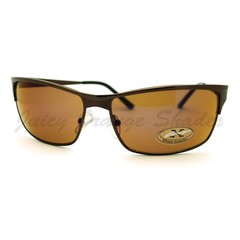 Men’s Sporty Fashion Sunglasses Classic Rectangular Metal Frame UV400
