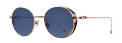 Matsuda M3152 New Release Round Frame Sunglasses in Blue Gold