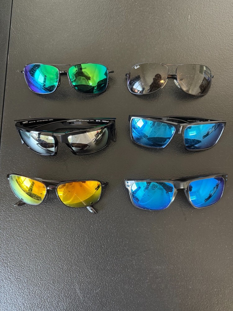 Lot of 6 Sunglasses : 1 Rayban, 2 MJ SP, 1 Costa Rincon, 1 Oakleys, 1 Happy Len