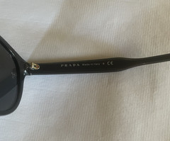 Men’s PRADA SPR 13T-F 1AB-5S0 Black/Dark Gray Lens Sunglasses PR 13T-FS