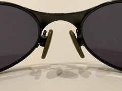 Vintage Oakley E Wire Gen 1 Sunglasses 90s Y2K Black Metal Oval Frame