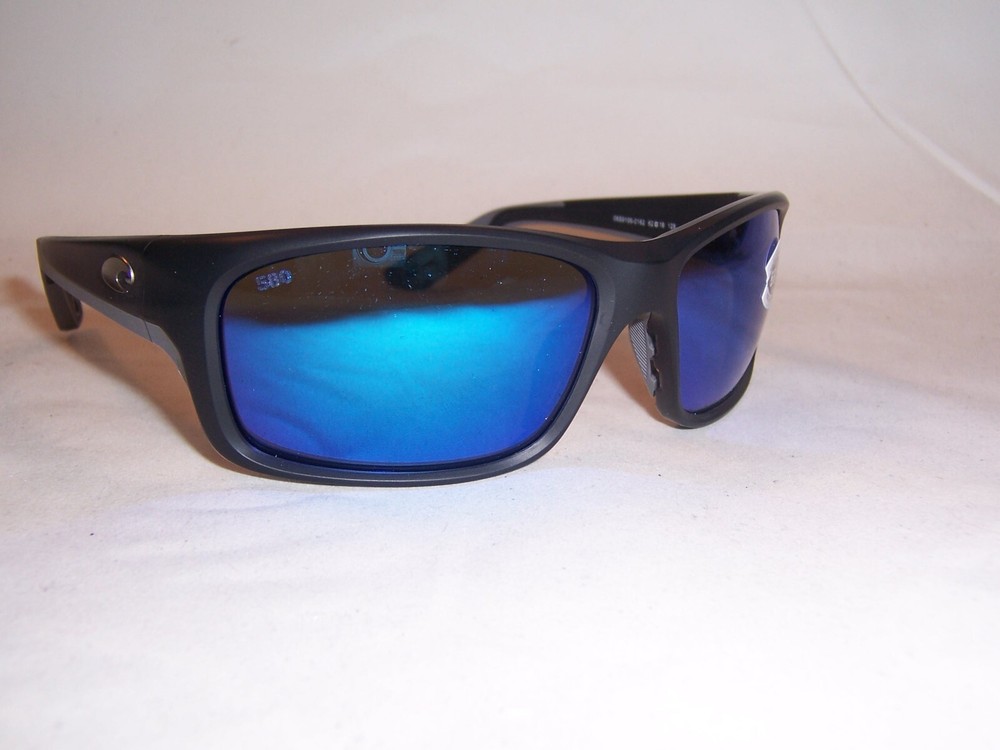 NEW COSTA DEL MAR JOSE PRO SUNGLASSES BLACK/BLUE MIRROR 580G $289 POLARIZED