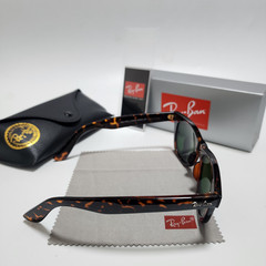 Ray-Ban RB2140 Wayfarer Classic Sunglasses Tortoise Frame Green Glass Lens 50mm