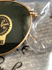 New Ray-Ban RB3447 Round Metal Green G15 Sunglasses