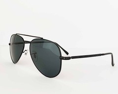 Ray-Ban Sunglasses RB3625 New Aviator Polished Black Frame Dark Grey Lens 58mm