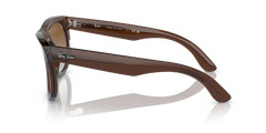Ray-Ban Wayfarer Reverse Polished Transparent Brown/Gradient Brown Sunglasses