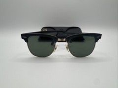 Vintage B L Ray Ban Club master W0365 Black Gold Made In USA