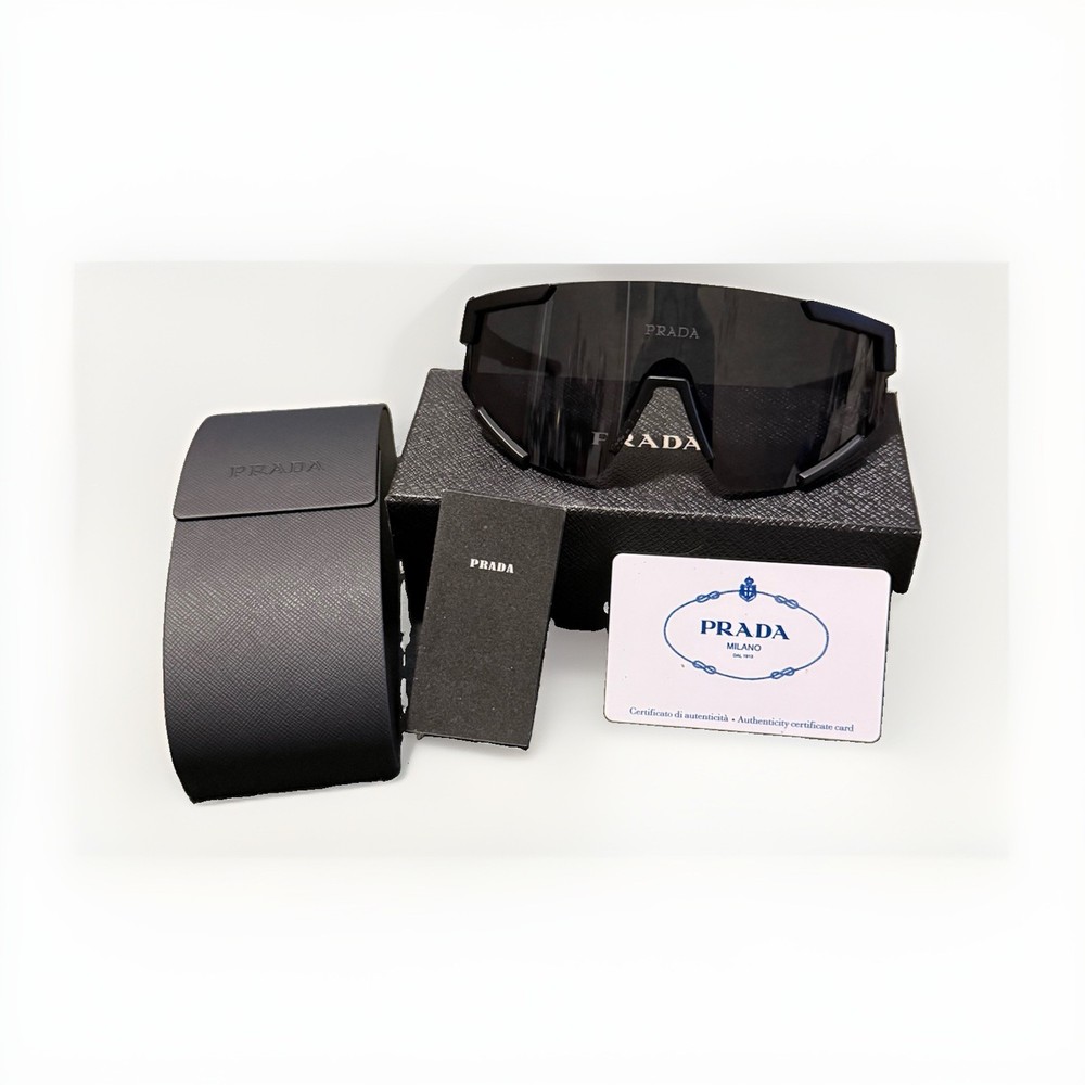 NEW PRADA UNISEX PRADA LINEA ROSSA SPS 04W DG006F PS04WS DG006F BLACK PS 04WS