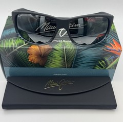 Maui Jim Kaiwi Channel 840-11D – Grey Black Stripe Frame / Neutral Grey Lens