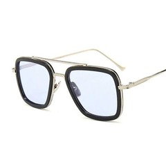 High Quality Iron Man Tony Stark Fishing Sunglasses Square Outdoor Sport Fishin