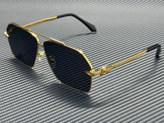 VERSACE VE2284 100287 Gold Grey Men’s 63 mm Sunglasses