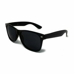 Wayfare Style Sunglasses Black Super Dark Lens 2 Pack 80s Retro Vintage 100%UV