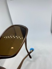 Fossil FM37 Mens Sport Wrap Sunglasses Brown Frame Solid Brown Lens 64 17 120