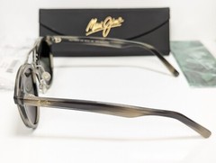 NEW Maui Jim Sunny Days Gray Horn Polarized Gray Lens Sunglasses MJ529-14H