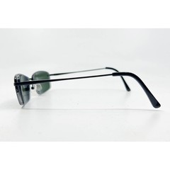 Saki Sunglasses Mens Matte Black Handmade MOD 401 Rectangle 54-18-140