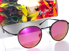 NEW Maui Jim NAUTILUS Bronze Titanium POLARIZED Sunrise Lens Sunglass P544-14