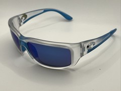 Costa del Mar Fantail matte clear frame blue mirror 580 | 06S900679 59 14-127 3P