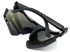 Oversized RETRO SPORTS WRAP AROUND Shield Cycling SUN GLASSES Large Black Frame