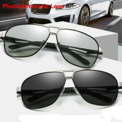 Aluminium HD Polarized Photochromic Sunglasses Pilot Men Eyewear Driving Glasses