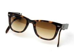 Ray-Ban Folding Wayfarer RB4105 710 54mm Gloss Tortoise Light Brown Gradient