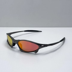 Vintage Oakley Penny X-Metal Gray Frame Ruby Lens Rare Sunglasses