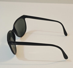 Vtg B&L Ray Ban Cats Sunglasses Black Nylon Frames Grey Glass Lenses Exc Cond